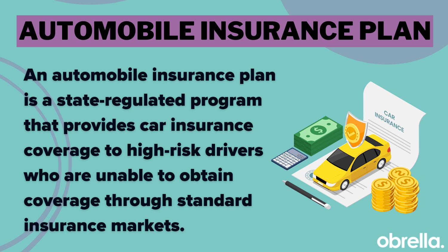 Automobile Insurance Plan Definition Card: Mississippi car insurance requirements