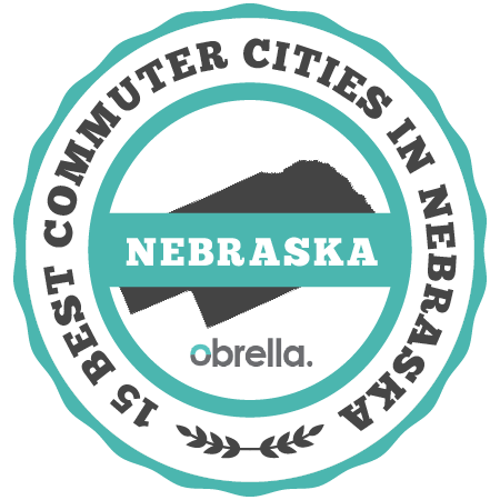 Best Commuter Cities in Nebraska Badge
