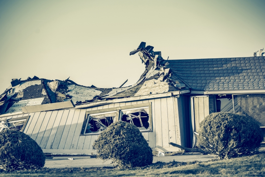 Destroyed home