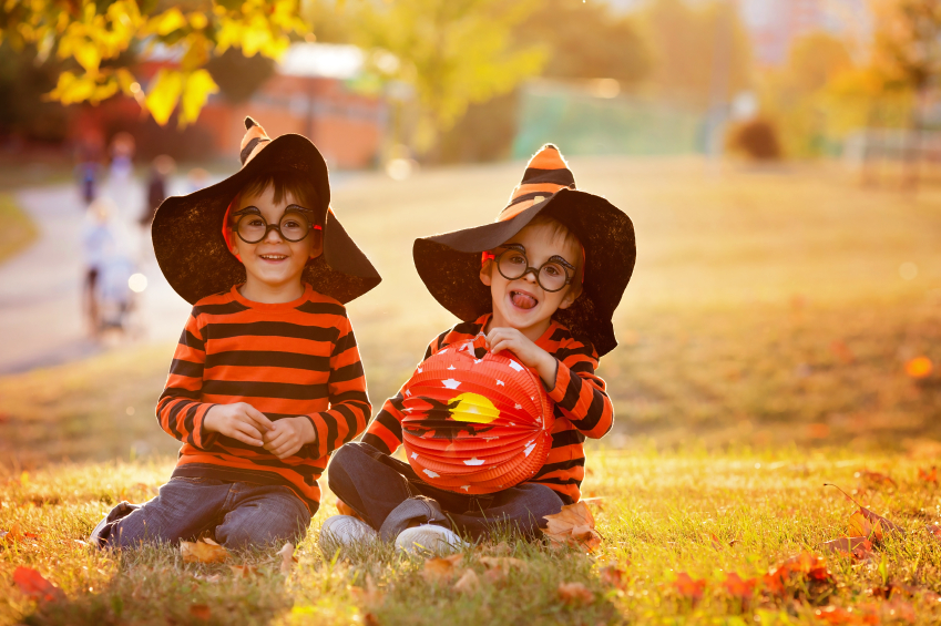 Halloween twin boys